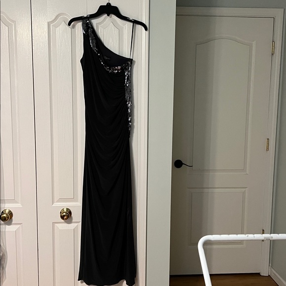Adam Charcoal Sequin-Embellished Dress - Picture 1 of 2